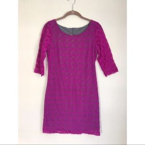 Free People Purple and Gray Glowing Dress